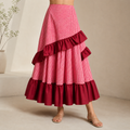 Falda de flamenca rojo