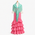 Falda flamenca rosa