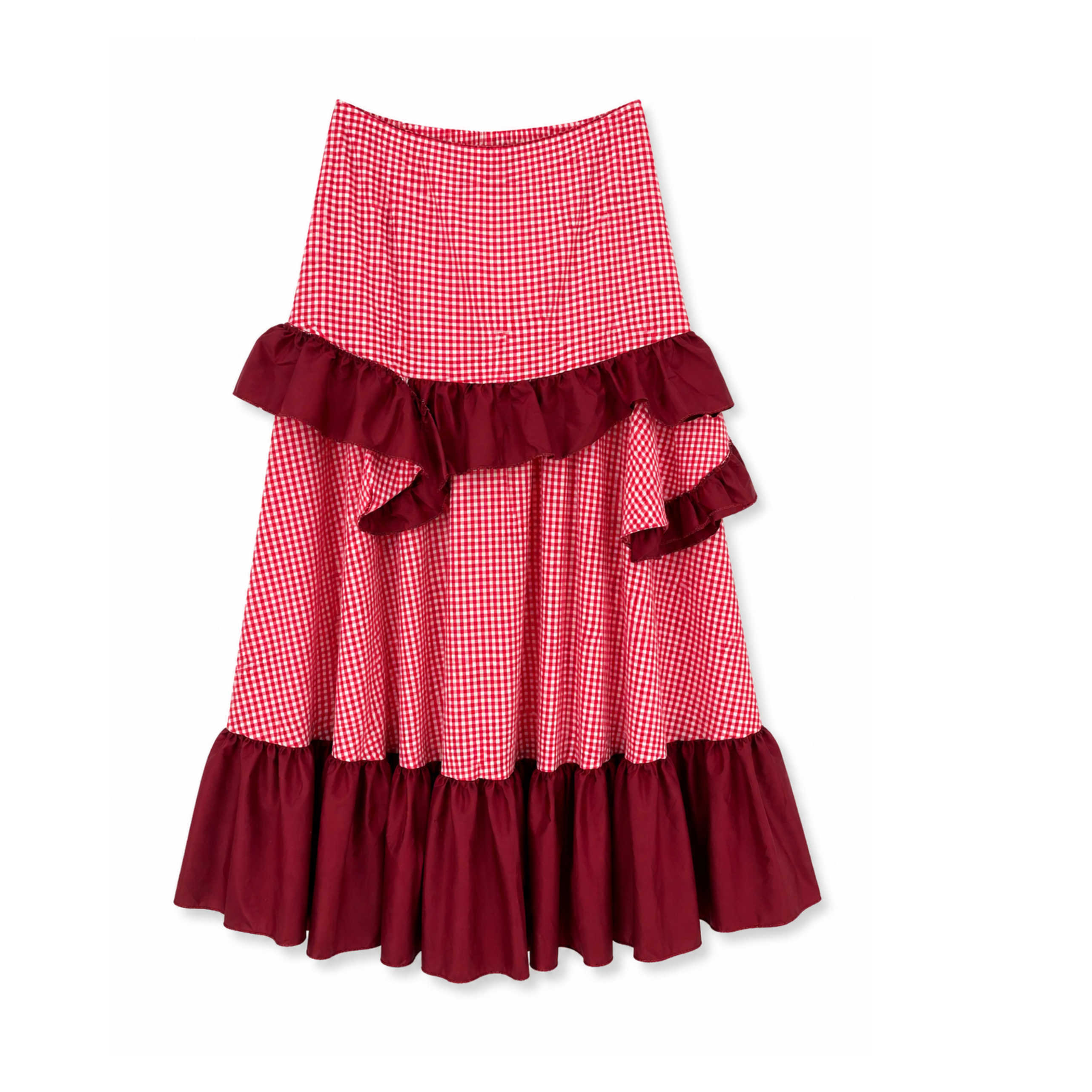 Falda de flamenca rojo
