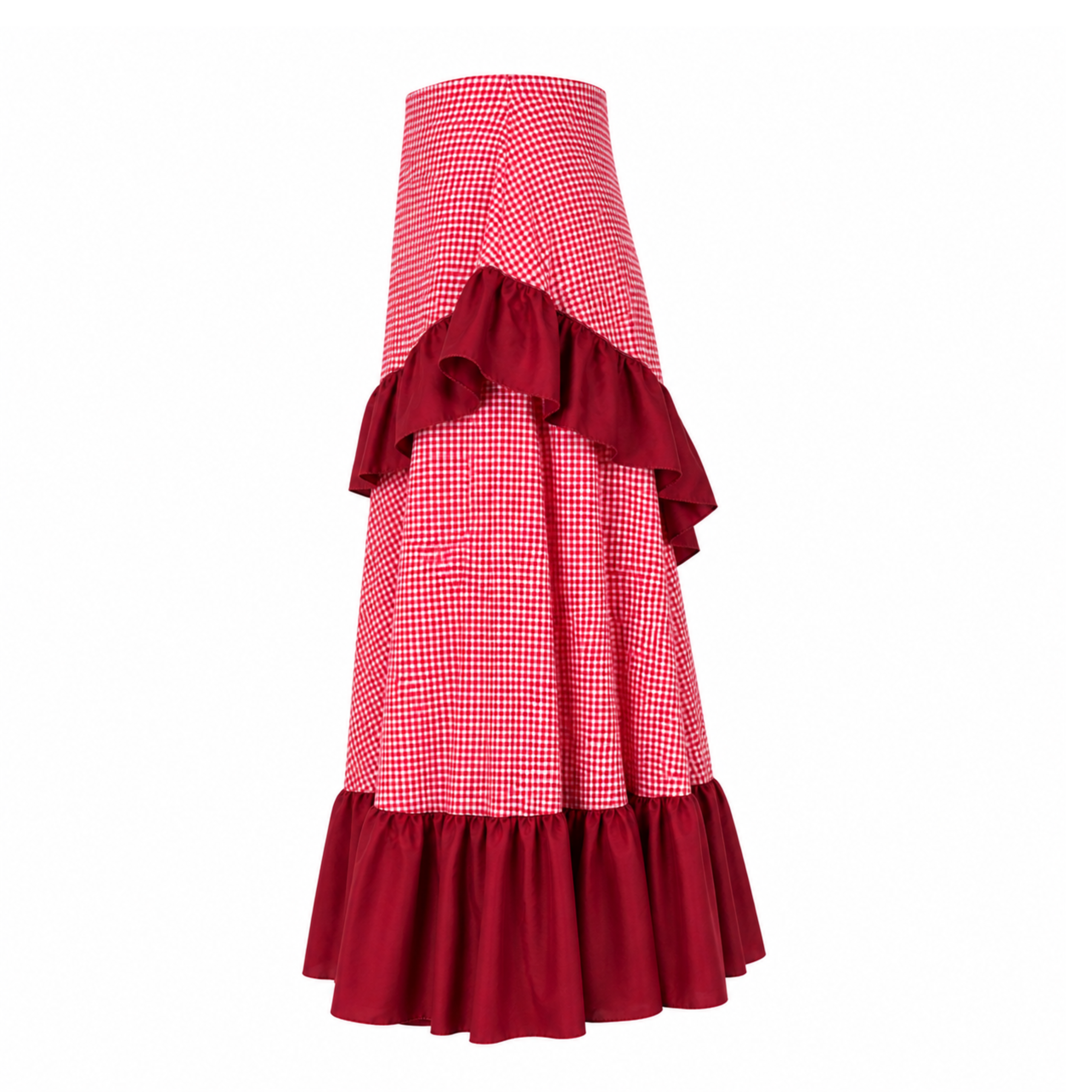 Falda de flamenca rojo