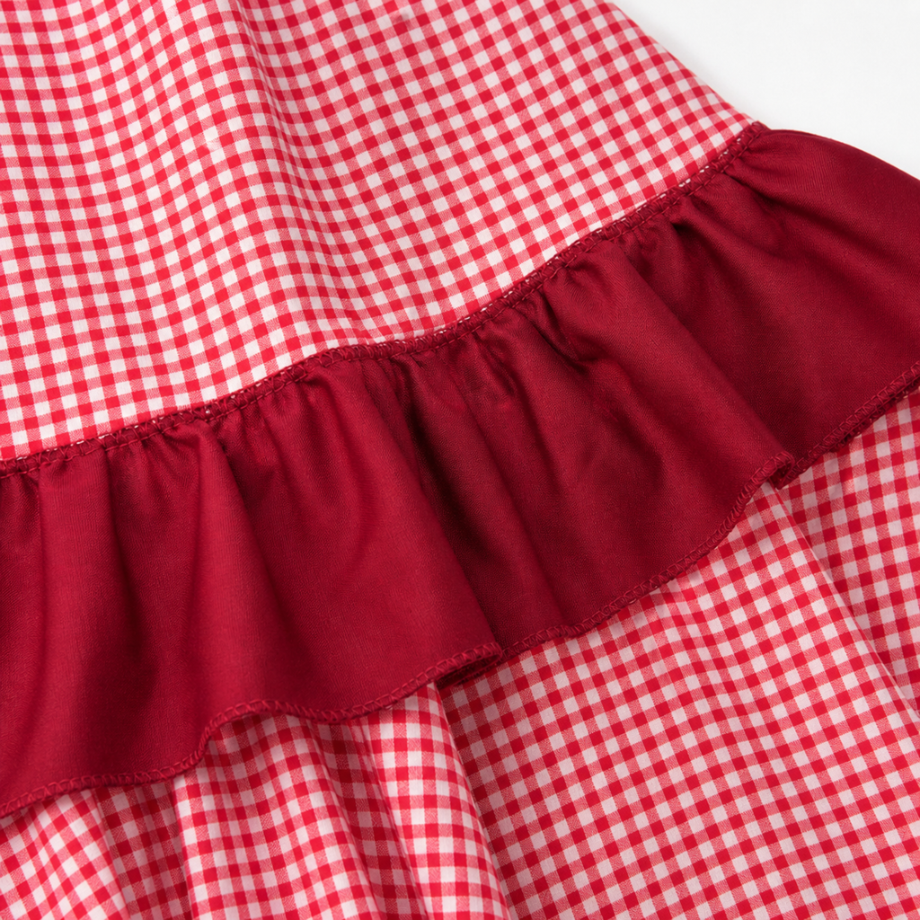 Falda de flamenca rojo